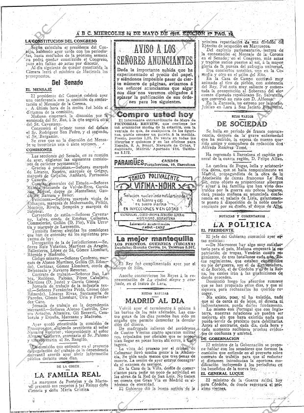 ABC MADRID 24-05-1916 página 14