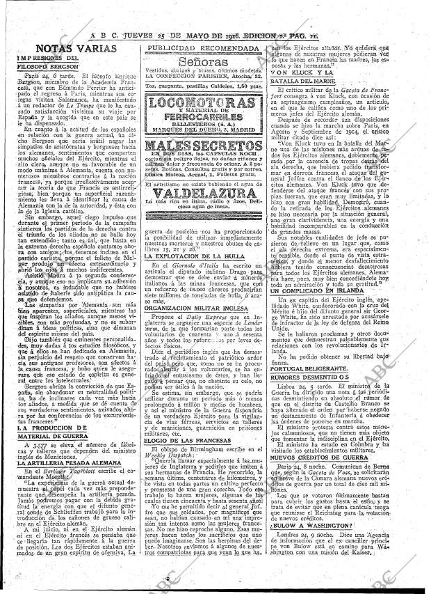 ABC MADRID 25-05-1916 página 11