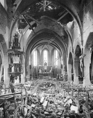 Estado actual de la iglesia de Steinbach, en Alsacia