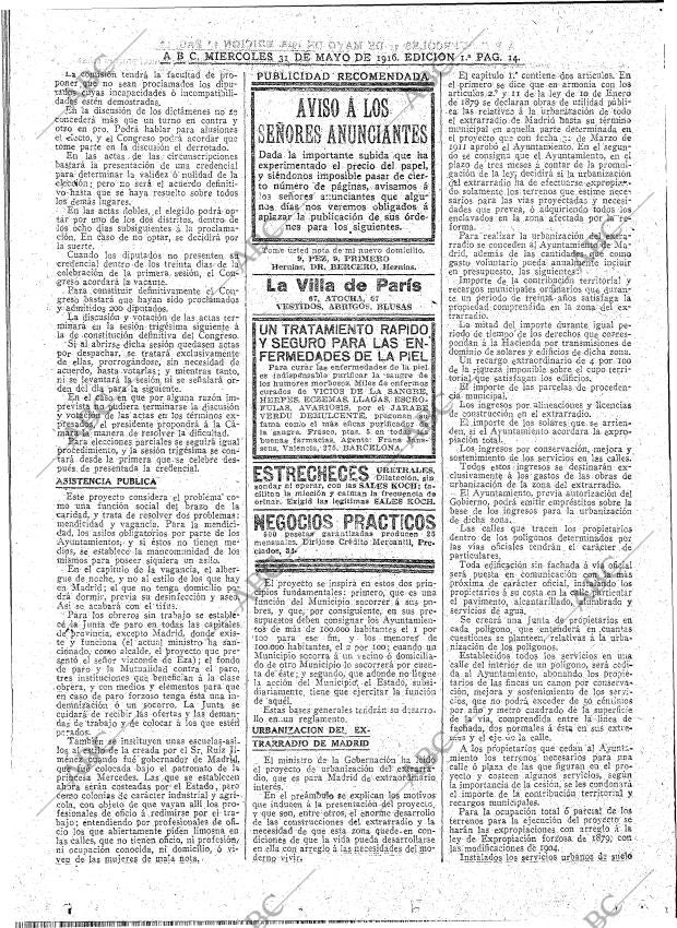 ABC MADRID 31-05-1916 página 14