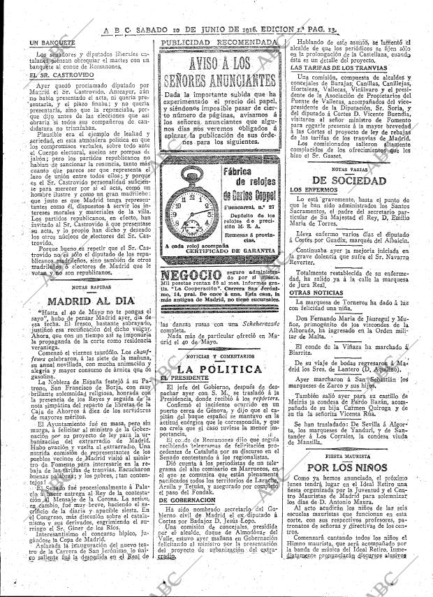 ABC MADRID 10-06-1916 página 13