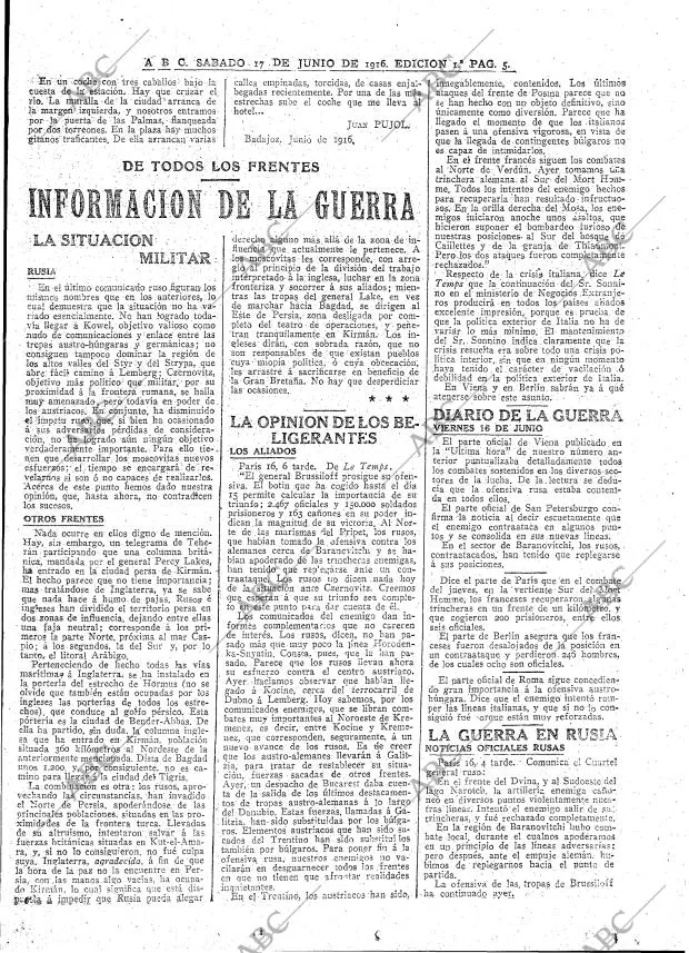 ABC MADRID 17-06-1916 página 5