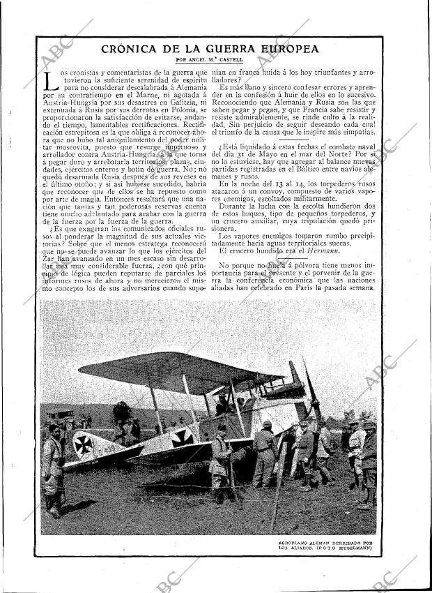BLANCO Y NEGRO MADRID 25-06-1916 página 33