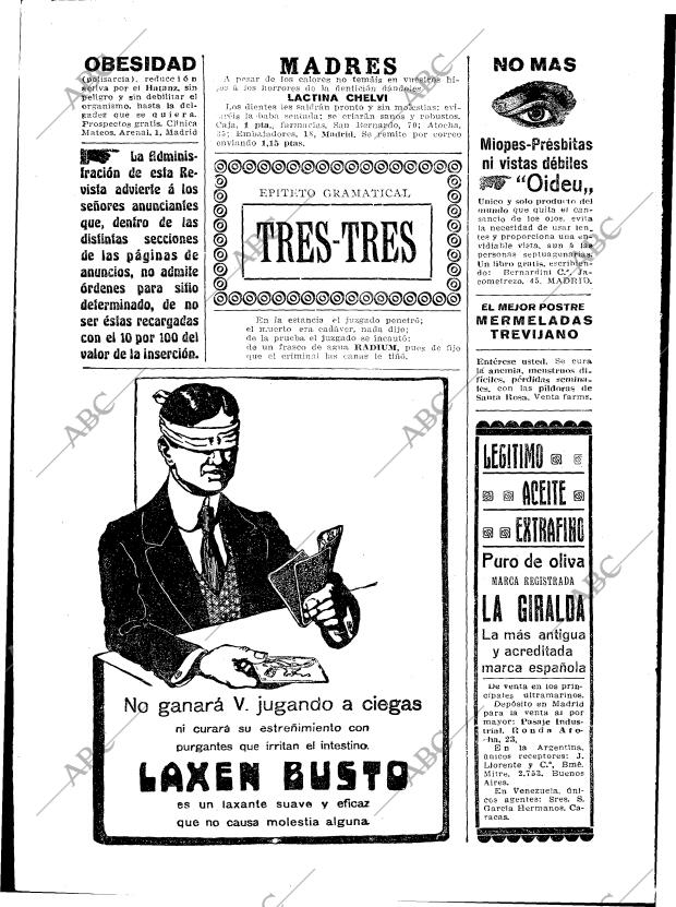BLANCO Y NEGRO MADRID 25-06-1916 página 38