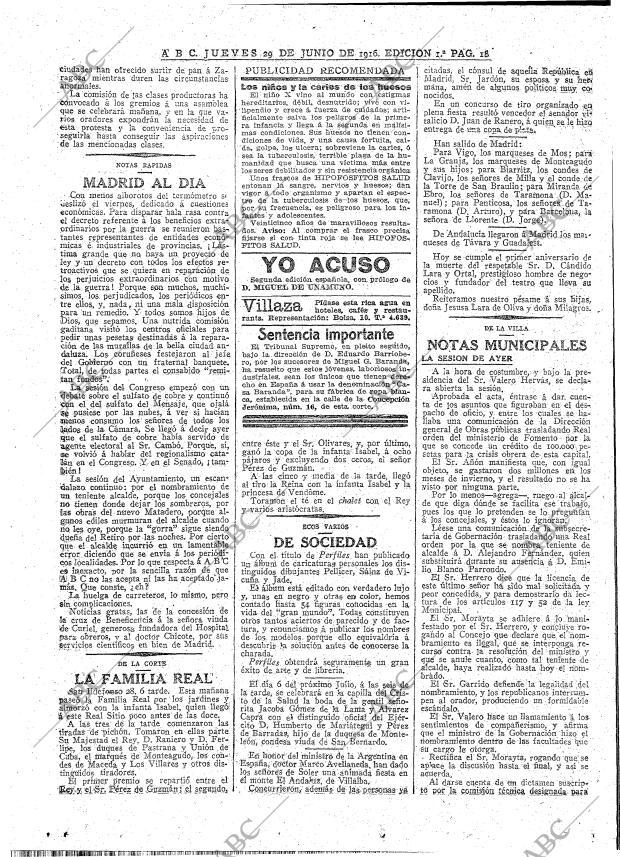 ABC MADRID 29-06-1916 página 18