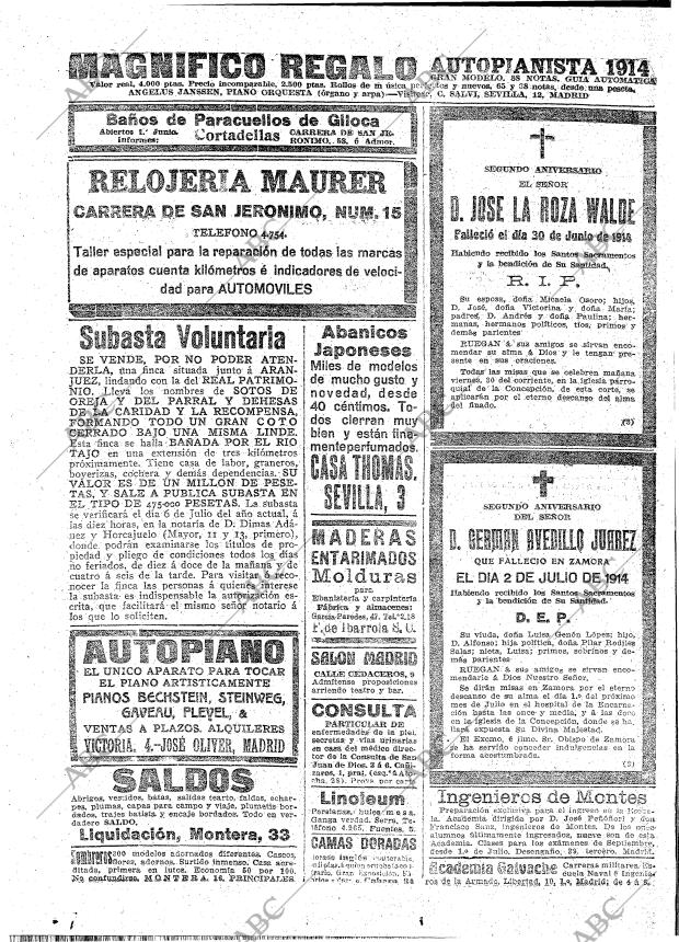 ABC MADRID 29-06-1916 página 26