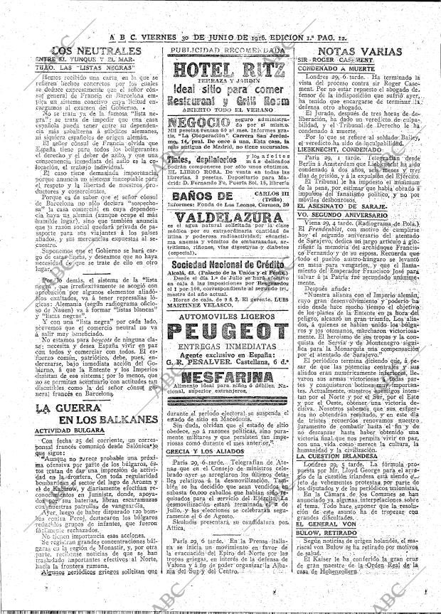 ABC MADRID 30-06-1916 página 12