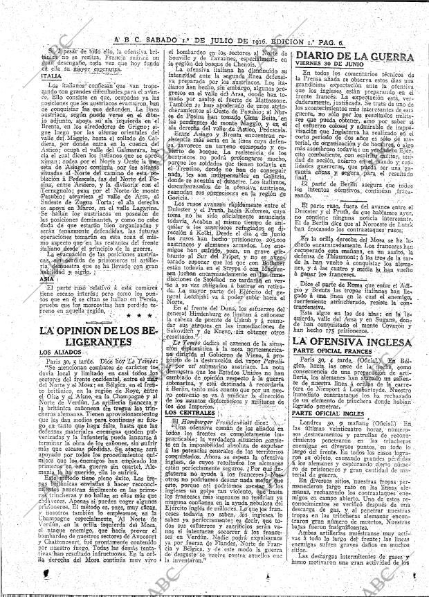 ABC MADRID 01-07-1916 página 6