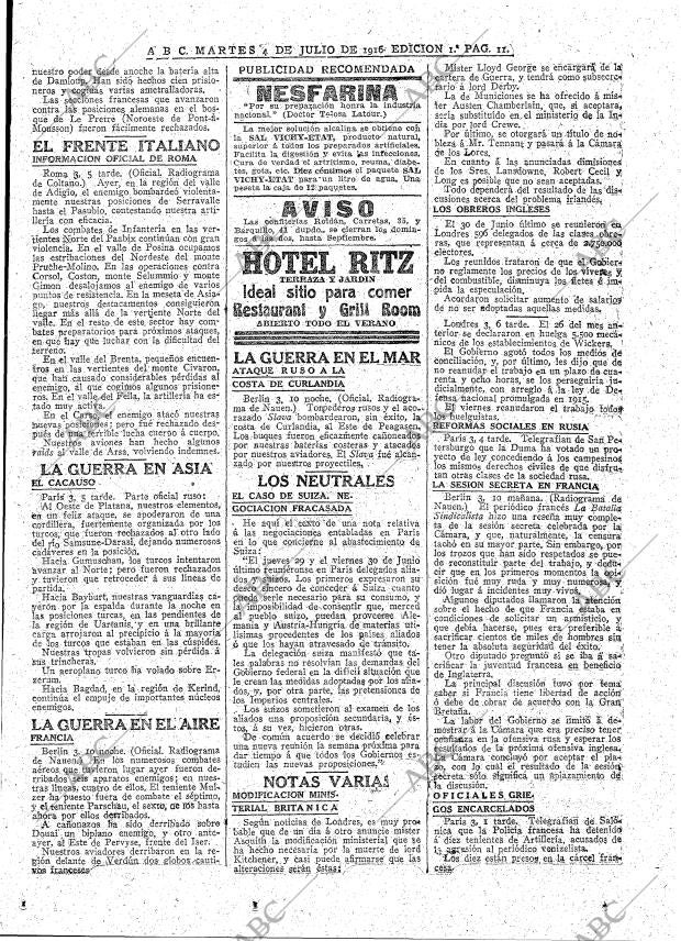 ABC MADRID 04-07-1916 página 11