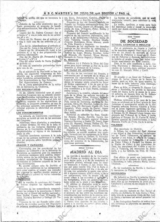 ABC MADRID 04-07-1916 página 14