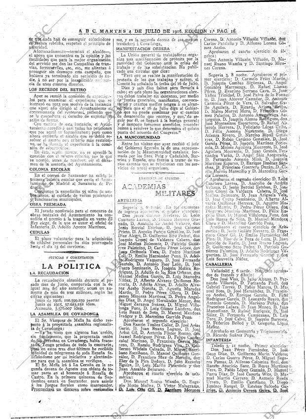 ABC MADRID 04-07-1916 página 16