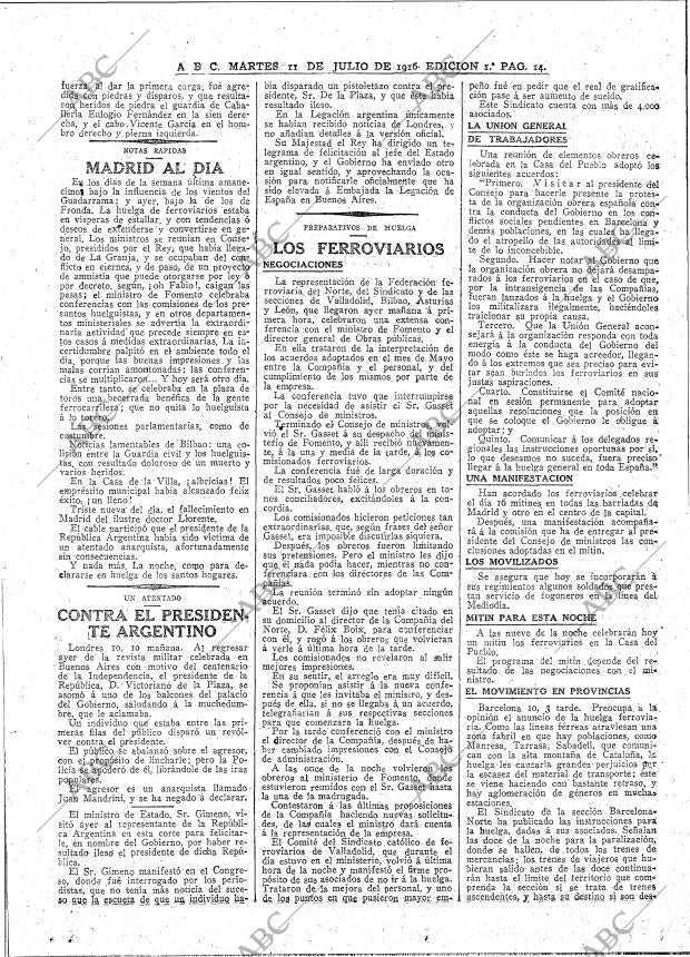 ABC MADRID 11-07-1916 página 14