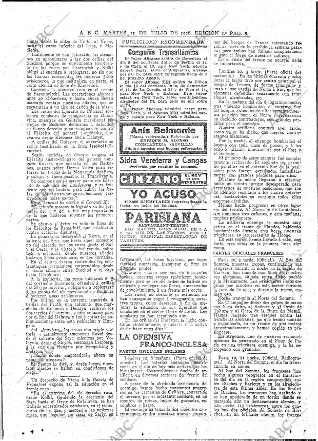 ABC MADRID 11-07-1916 página 8