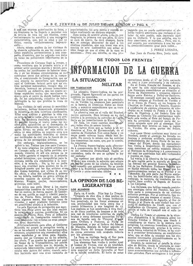 ABC MADRID 13-07-1916 página 6