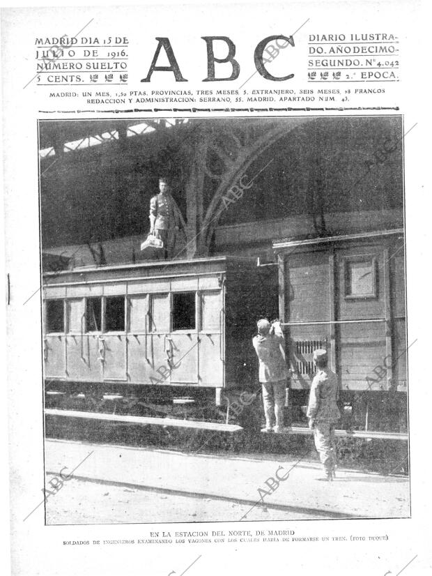 ABC MADRID 15-07-1916 página 1