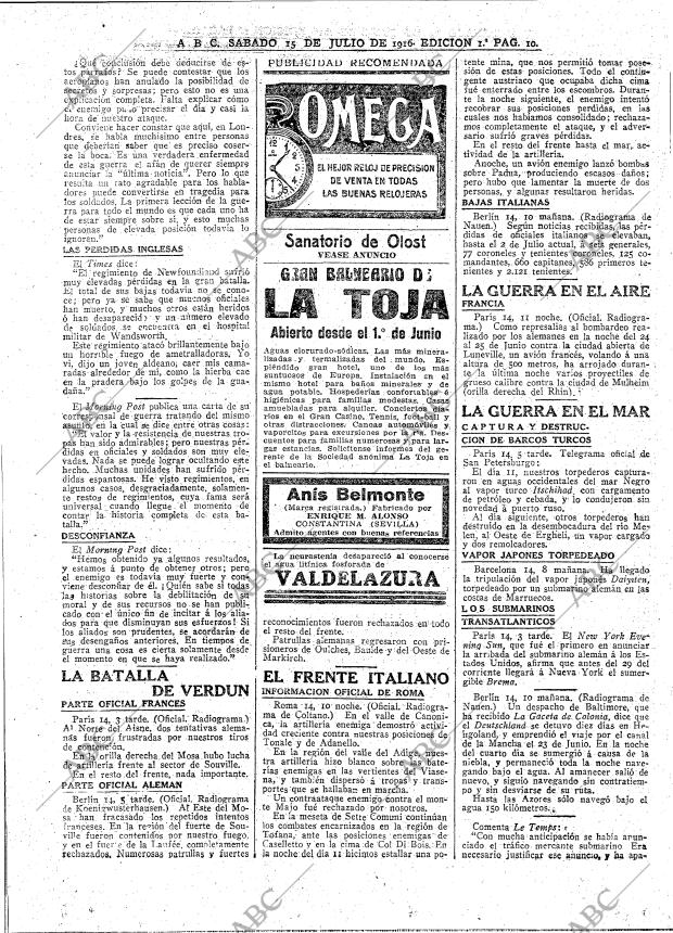 ABC MADRID 15-07-1916 página 10