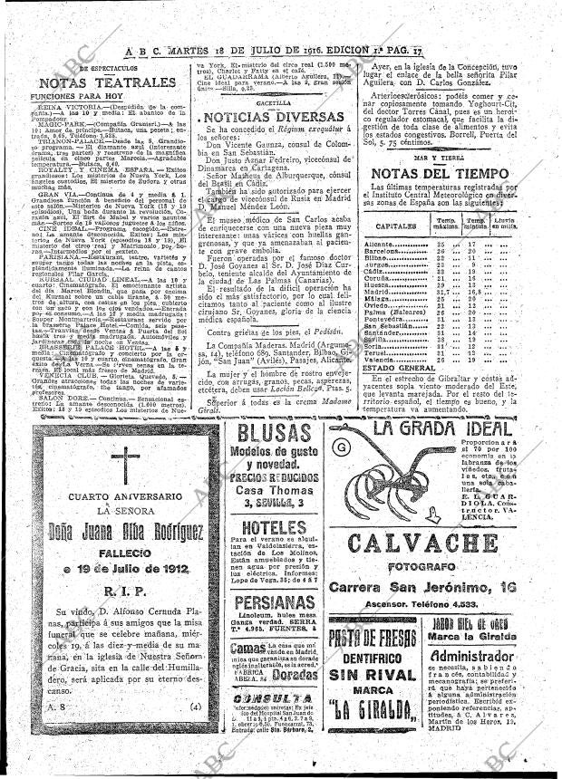 ABC MADRID 18-07-1916 página 17