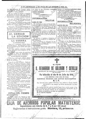 ABC MADRID 19-07-1916 página 16