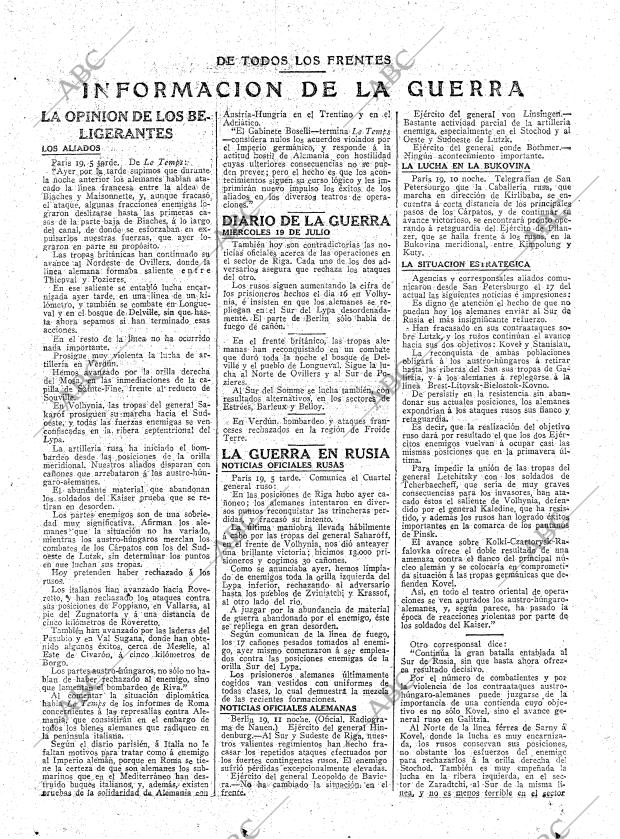 ABC MADRID 20-07-1916 página 5