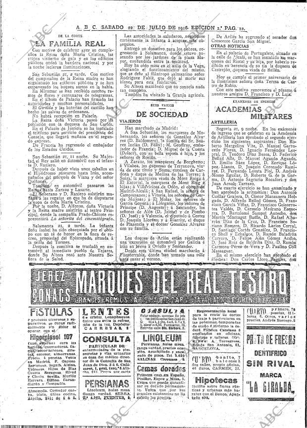 ABC MADRID 22-07-1916 página 12