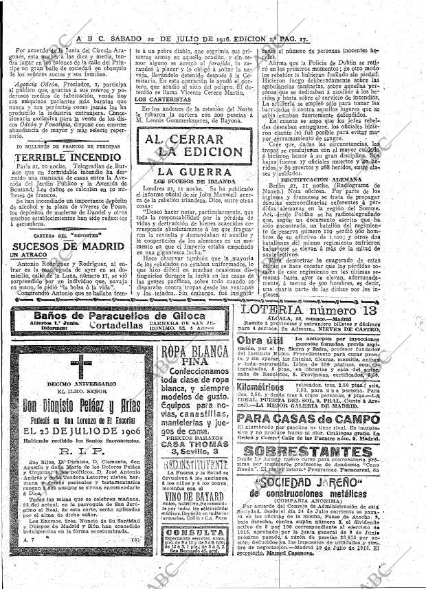 ABC MADRID 22-07-1916 página 17