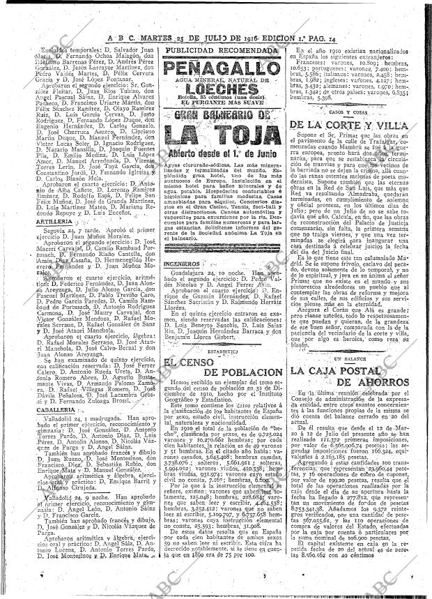 ABC MADRID 25-07-1916 página 14