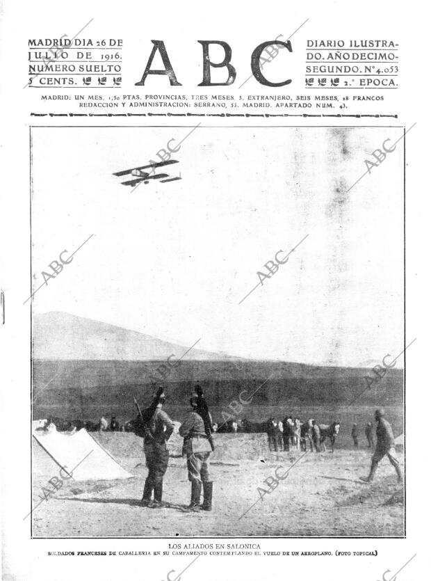 ABC MADRID 26-07-1916 página 1