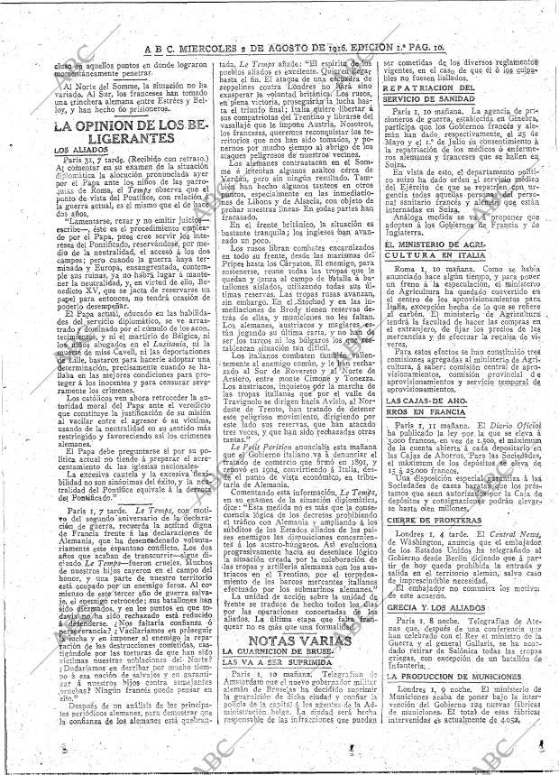 ABC MADRID 02-08-1916 página 10