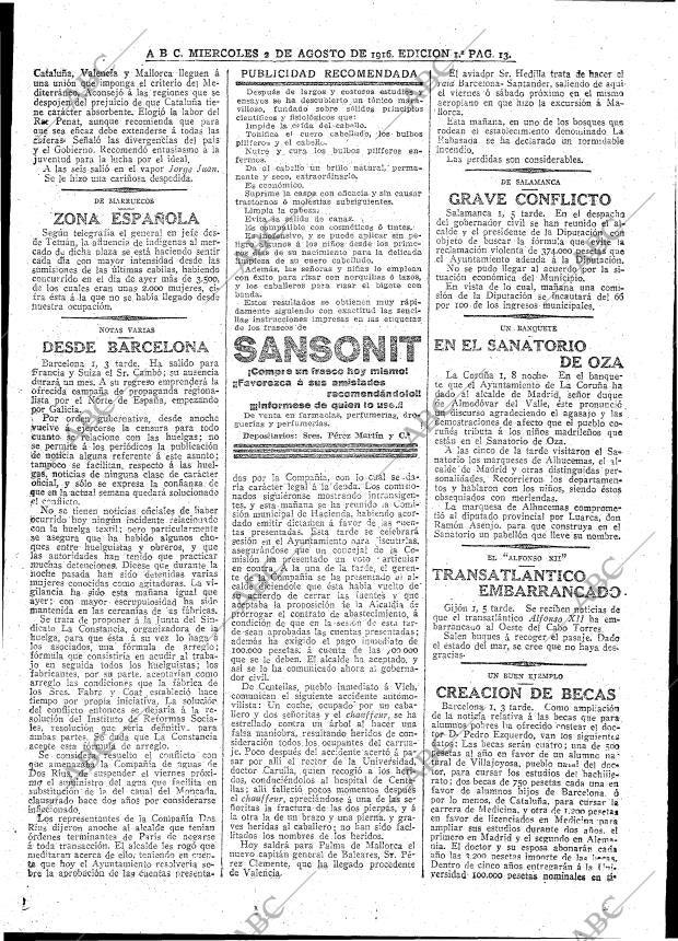 ABC MADRID 02-08-1916 página 13