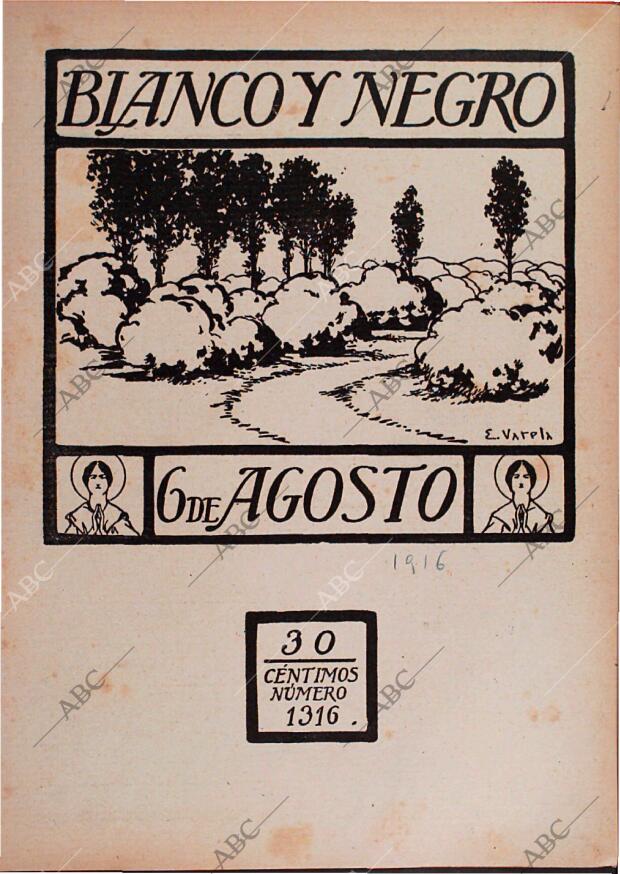BLANCO Y NEGRO MADRID 06-08-1916 página 1