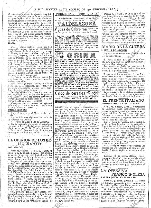 ABC MADRID 15-08-1916 página 7