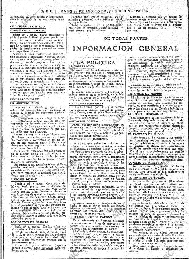 ABC MADRID 17-08-1916 página 8