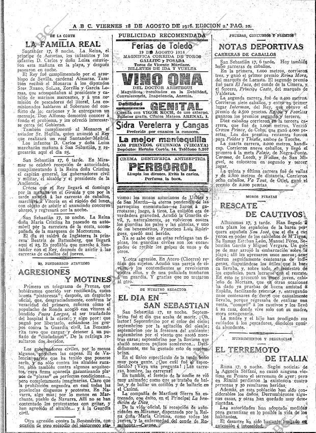 ABC MADRID 18-08-1916 página 10