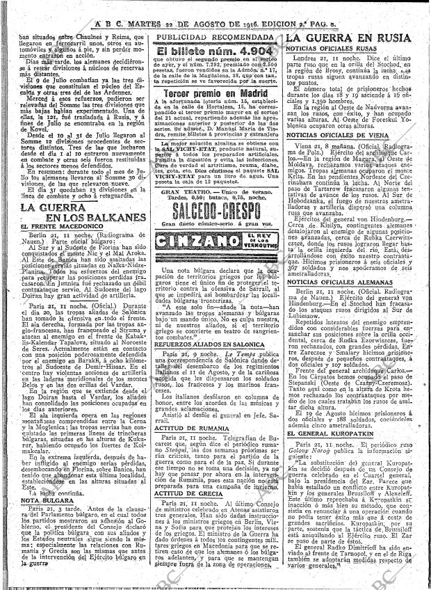 ABC MADRID 22-08-1916 página 8
