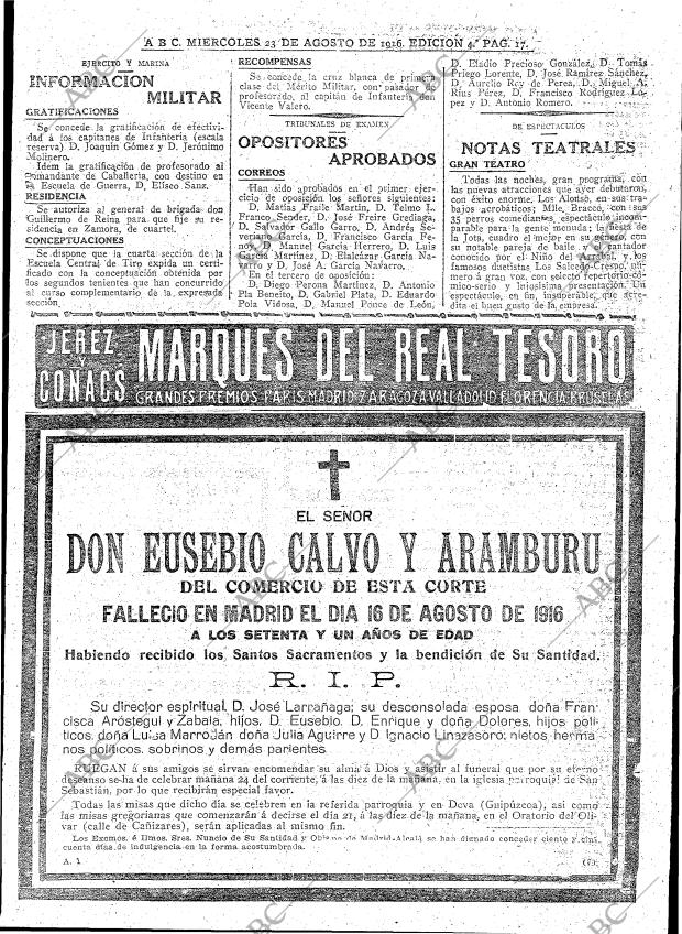 ABC MADRID 23-08-1916 página 17