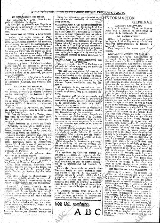 ABC MADRID 01-09-1916 página 17