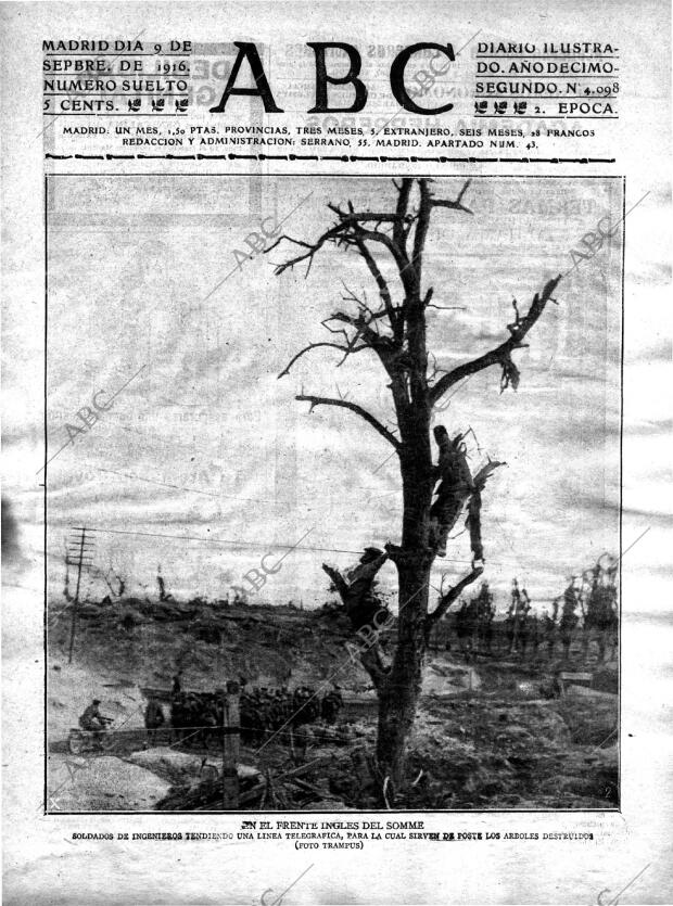 ABC MADRID 09-09-1916 página 1