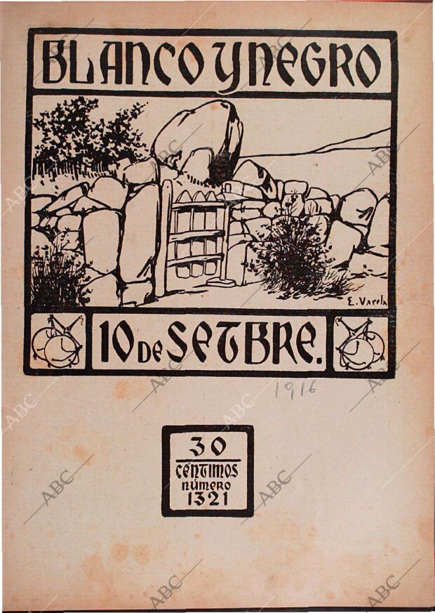 BLANCO Y NEGRO MADRID 10-09-1916 página 1