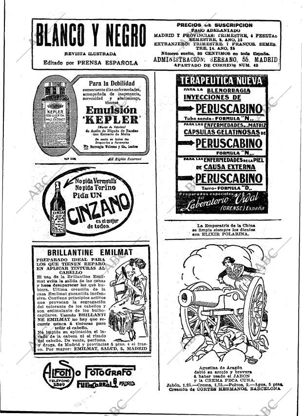 BLANCO Y NEGRO MADRID 10-09-1916 página 2