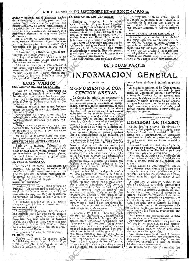 ABC MADRID 18-09-1916 página 11