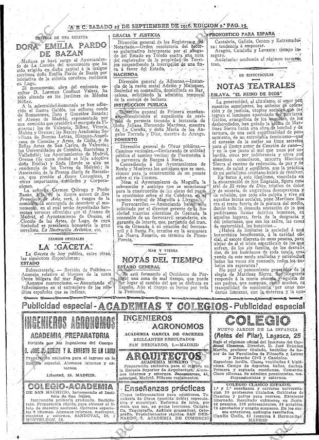 ABC MADRID 23-09-1916 página 15