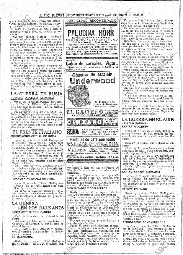 ABC MADRID 28-09-1916 página 8