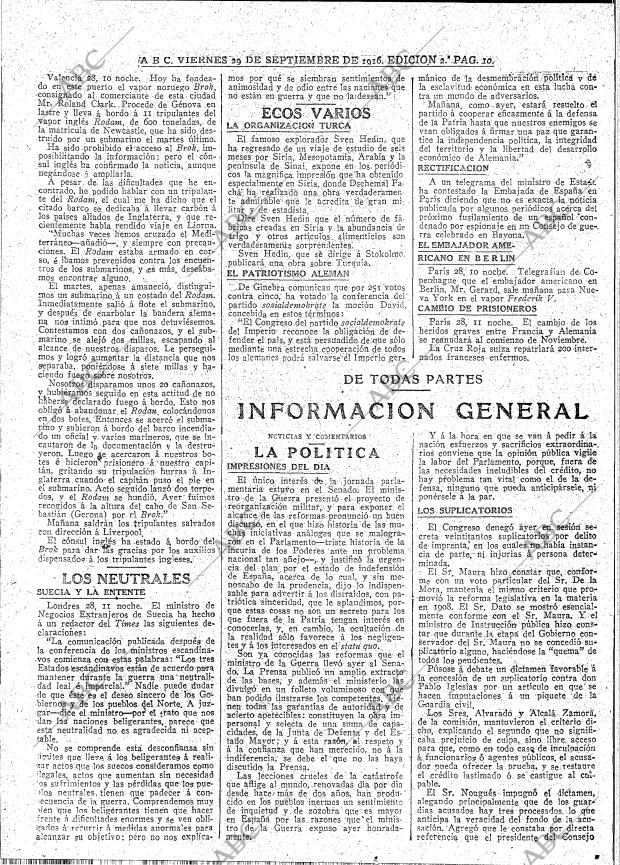 ABC MADRID 29-09-1916 página 10