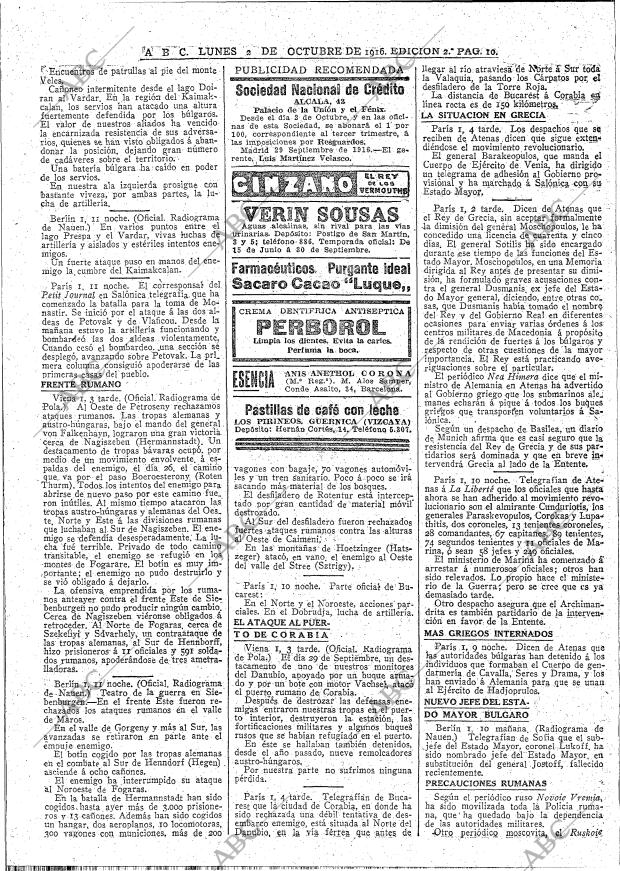 ABC MADRID 02-10-1916 página 10