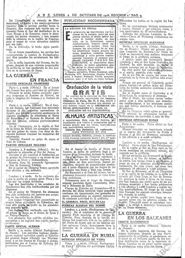 ABC MADRID 02-10-1916 página 9