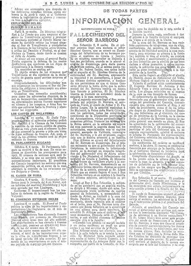 ABC MADRID 09-10-1916 página 11