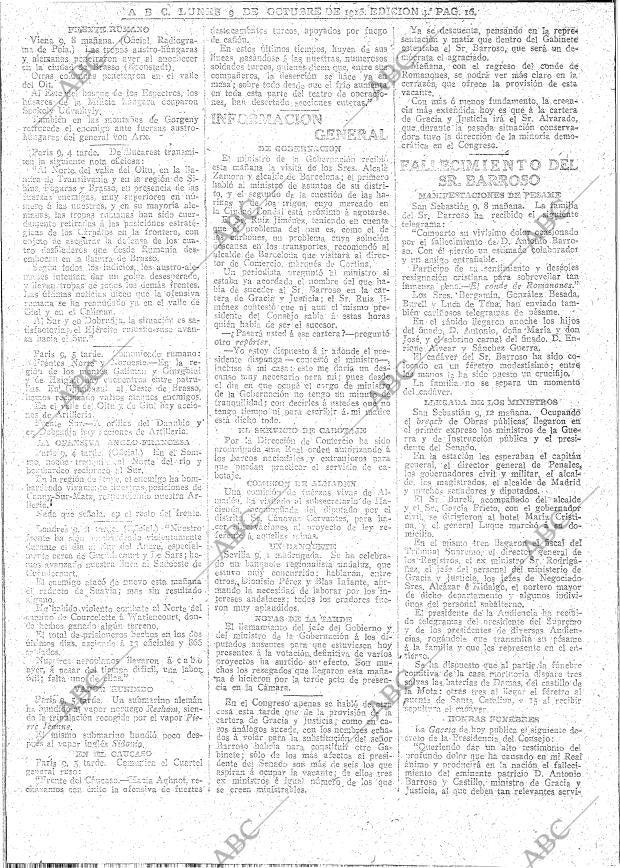 ABC MADRID 09-10-1916 página 16