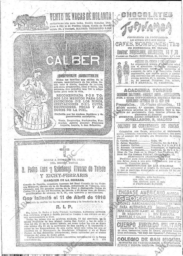 ABC MADRID 09-10-1916 página 20