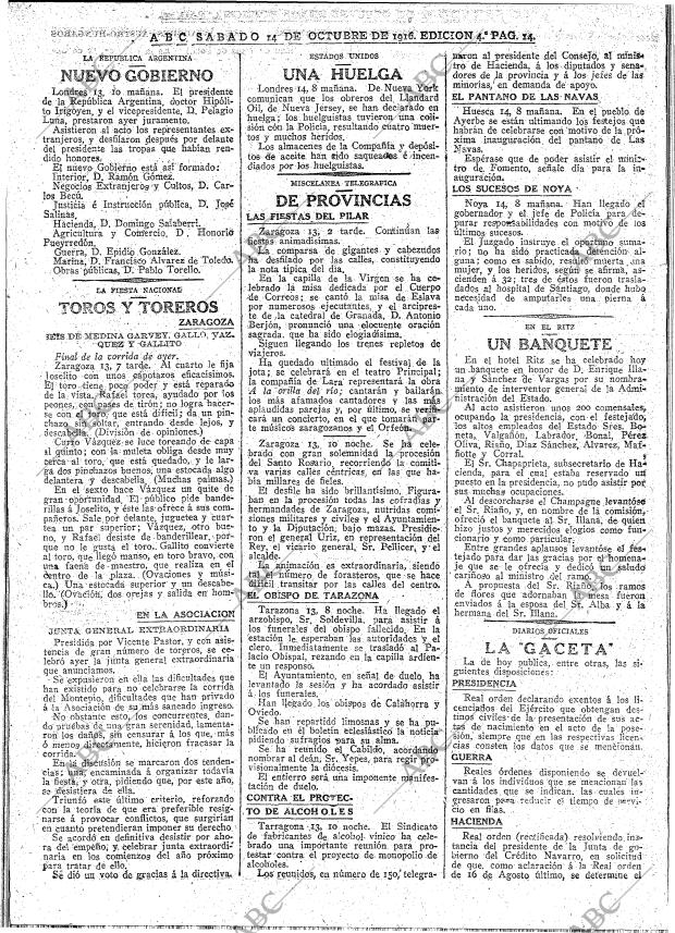 ABC MADRID 14-10-1916 página 14