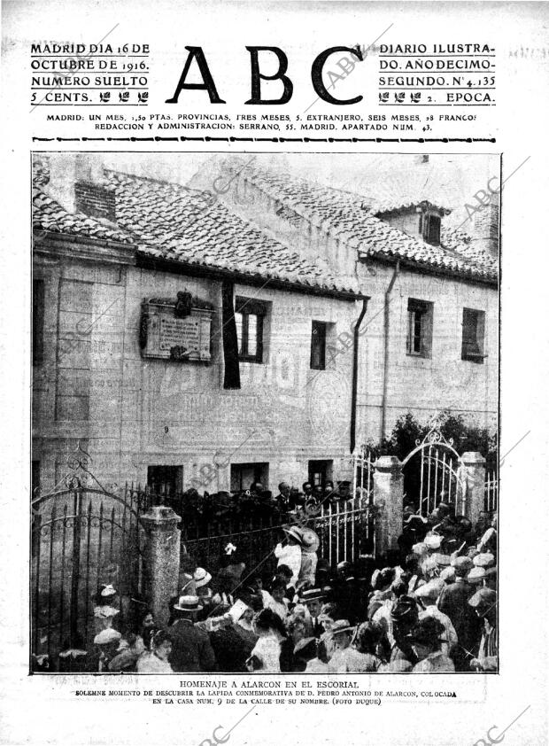 ABC MADRID 16-10-1916 página 1